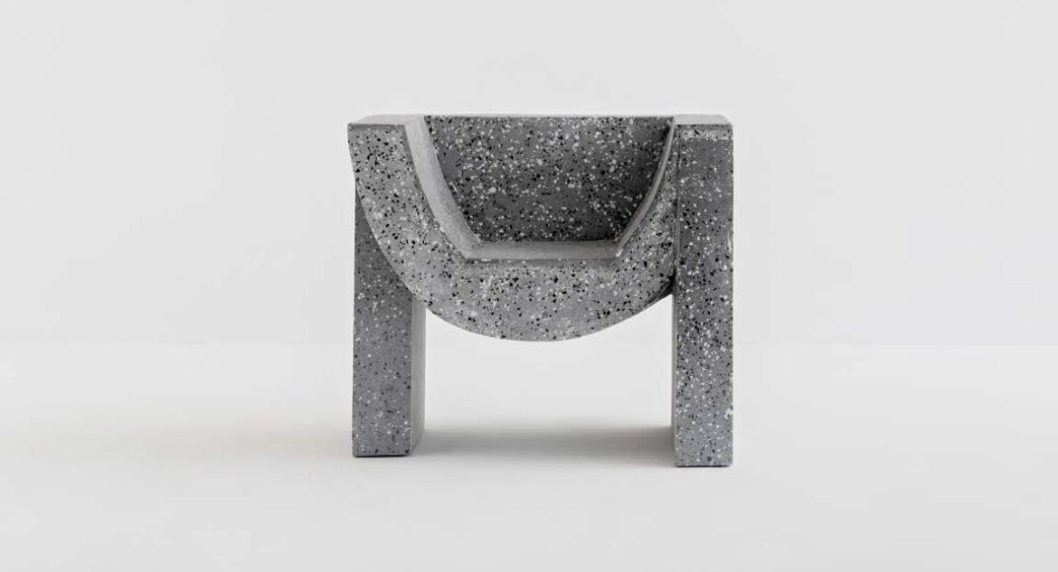 Concrete Chair terrazzo customized in dubai