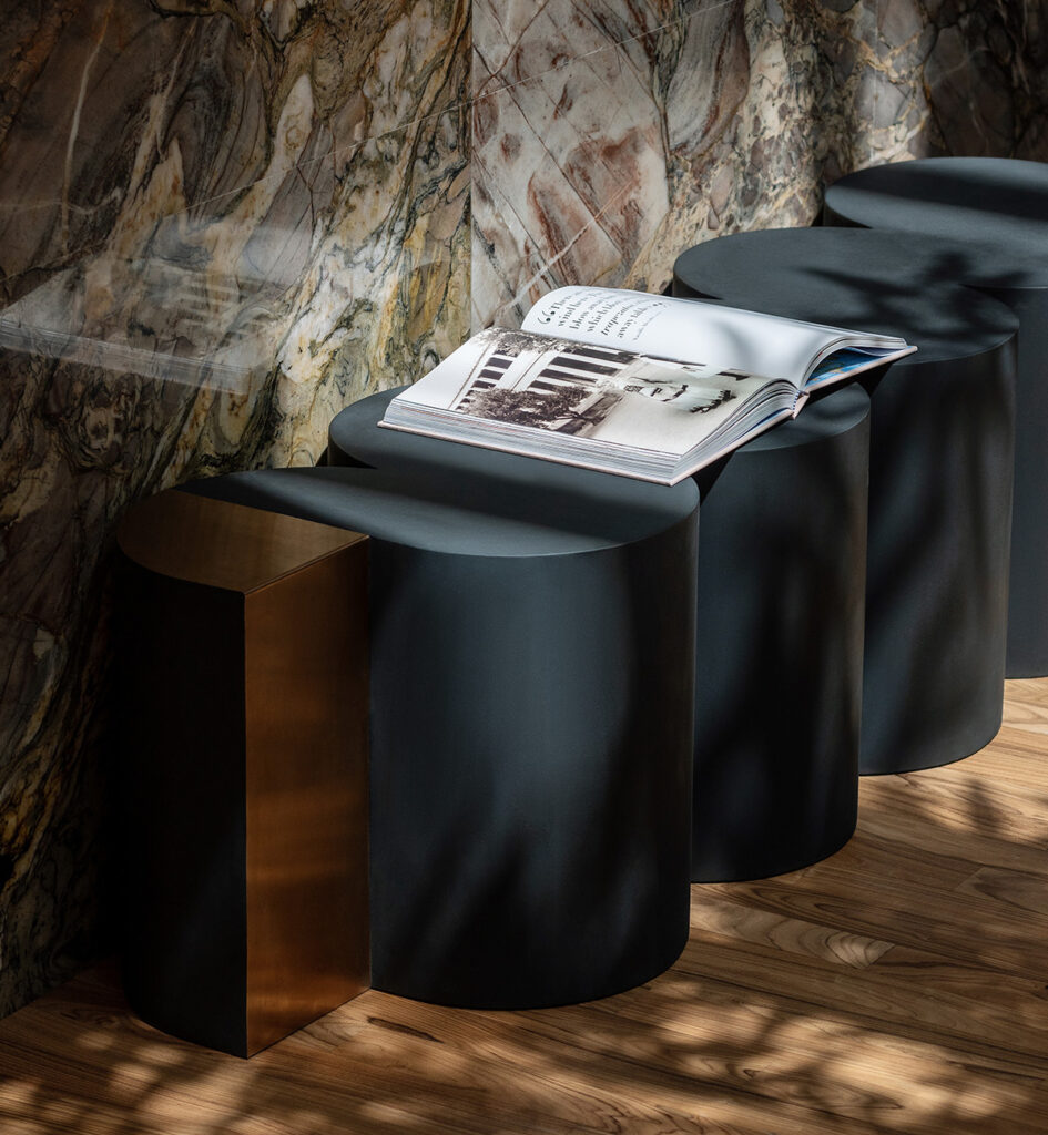 Skid Bubble Bench - Identity Design awards - concrete bench dubai