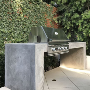 BBQ station concrete outdoor