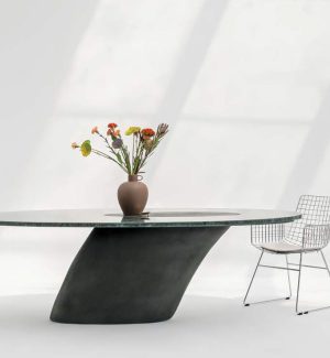 Concrete Dining Table - Marble and concrete